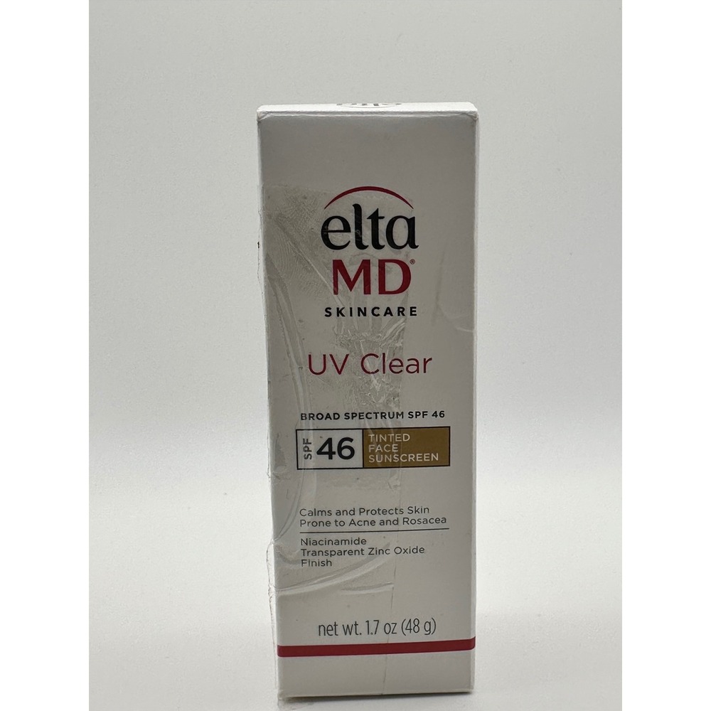 EltaMD UV Clear Tinted Face Sunscreen SPF 46 Broad Spectrum 1.7 oz NIB 2028 Exp